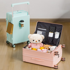 Valise à roulettes à poignée large, grande capacité, durable, robuste, multifonctionnelle, pour étudiant, avec serrure à code, 360 degrés - Product Image 1