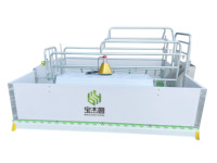 Équipement d'élevage porcin : Lit de mise bas pour truies, Lit de mise bas double européen, Incubateur pour porcelets, Caisses de mise bas pour porcherie
