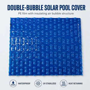 Solar-Poolabdeckung Blue Ocean Doppelblase PE Bodenintegrierte Wärmespeicherung UV-Stabilisiert Großhandel Fabrik Solar-Poolabdeckung - Product Image 2