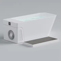 Baignoire tout-en-un en acrylique AMBOHR, contrôlée par Wifi, avec ozone, refroidie, tout-en-un, pour récupération, intérieur/extérieur, bain de glace