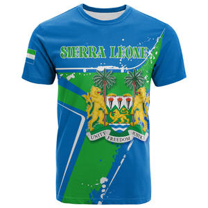 Fabricants de t-shirts en Chine, vêtements de Sierra Leone, vêtements traditionnels de Sierra Leone, t-shirt pour hommes, prix bas - Product Image 1