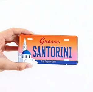 Plaques d'immatriculation de voiture/moto en métal gravées sur mesure |   Plaques d'immatriculation vierges |   Plaques de style Los Angeles |   Aimants de réfrigérateur - Product Image 1