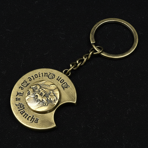 Llavero Giratorio Personalizable de Aleación de Zinc con Diseño Vintage de <span class=keywords><strong>Don</strong></span> Quijote, Souvenir de España, La Mancha - Product Image 2