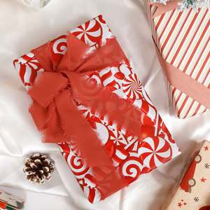 Factory Hot Sale Disposable Coated Silicone Christmas Gift <b>Wrapping</b> <b>Paper</b> <b>Roll</b> 70x800cm 8 Designs - Product Image 6