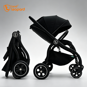 Poussette Bébé OEM Landleopard Tiger 3 en <span class=keywords><strong>1</strong></span>, Grandes Roues de 9 Pouces, Vue Haute, Normes EN1888-<span class=keywords><strong>2</strong></span> CCC, pour <span class=keywords><strong>0</strong></span>-3 Ans - Product Image 1