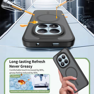 Vente en gros d'usine, <span class=keywords><strong>coque</strong></span> de téléphone portable <span class=keywords><strong>Redmi</strong></span> <span class=keywords><strong>Note</strong></span> 15 Pro+<span class=keywords><strong>5G</strong></span> translucide mate, <span class=keywords><strong>coque</strong></span> de luxe au toucher doux, personnalisée, antichoc, magnétique - Product Image 6