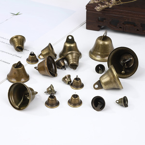 <span class=keywords><strong>Mini</strong></span> Campanas Doradas de 10mm-50mm, Artesanía Metálica Hecha a Mano, Decoración para Árbol de Navidad, Adorno Colgante para Mascotas, Manualidades, Regalo - Product Image 4