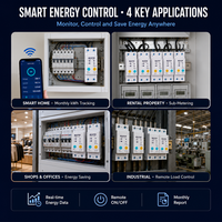 GXPR GXB1-63M Tuya WiFi Smart MCB 1P 2P 63A Ewelink Remote Control Circuit Breaker Mendukung Alexa Google Home