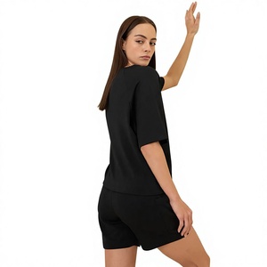 <b>Women</b>’s <b>Short</b> Sleeve Printed <b>Top</b> <b>and</b> <b>Shorts</b> Matching <b>Set</b> 2 Piece Casual Wear for Custom Logo Private Label OEM ODM Bulk Orders - Product Image 2