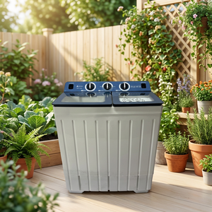 Nueva <span class=keywords><strong>Lavadora</strong></span> Eléctrica Semiautomática de Doble Tina de Gran Capacidad (<span class=keywords><strong>11</strong></span> <span class=keywords><strong>kg</strong></span>) de Carga Superior para Ropa, Zapatos y Uso en Hoteles - Product Image 3