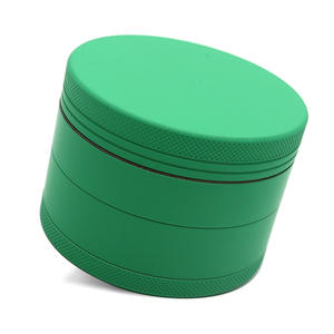 Finition mate 4 couches 63mm zinc herbe caoutchouc manuel métal broyeur à cigarettes plus doux céramique gomme brillant moderne 63mm aluminium - Product Image 6