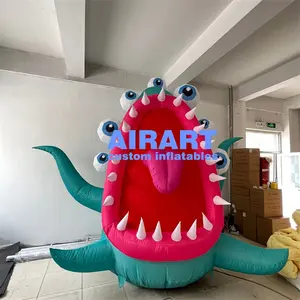 Fabbricazione ornamenti gonfiabile grande topo mostro palloncino con tentacoli cartone animato per la promozione