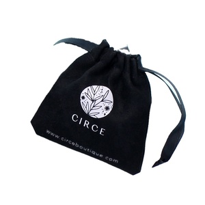 Pochette de luxe pour bijoux, sac cadeau en velours avec cordon de serrage, petit sac de rangement pour cosmétiques, vente en gros, personnalisable - Product Image 5