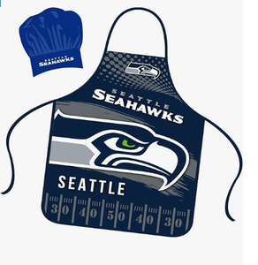 Delantal <span class=keywords><strong>San</strong></span> Francisco 49ers de alta calidad personalizado, juego de sombreros de Chef, tamaño Universal, amarre en la parte trasera de la parrilla, barbacoa, anfitrión de cocina, 32 equipos - Product Image 2