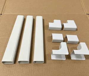 Goulotte de câblage en PVC, chemin de câbles électrique en plastique, chemin de câbles réseau décoratif en PVC, gaine transparente blanche OEM - Product Image 1