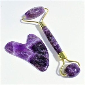 Amazon vente chaude <span class=keywords><strong>pas</strong></span> <span class=keywords><strong>cher</strong></span> améthyste gua sha <span class=keywords><strong>jade</strong></span> <span class=keywords><strong>rouleau</strong></span> guasha <span class=keywords><strong>de</strong></span> raclage en visage équipement <span class=keywords><strong>de</strong></span> beauté - Product Image 5