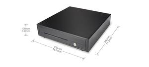 Caja Registradora Clásica con Ruedas <span class=keywords><strong>CK</strong></span>-420 MAKEN, Negra, con 5 Compartimentos para Billetes y 8 para Monedas - Product Image 5