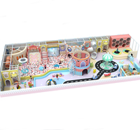 Équipement de terrain de jeu intérieur pour enfants, aire de jeux souple, trampoline, bac à sable, toboggan, structure d'escalade, parc d'attractions, piscine à balles en bois écologique