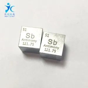 Sale 1 Inch Sb Cube Antimony Metal Element Cube Price Per Piece