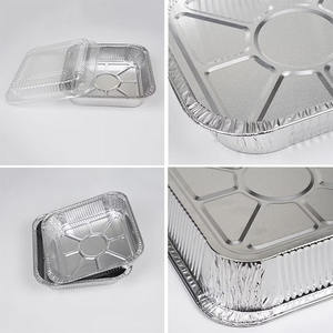 8011 3003 alliage alimentaire <span class=keywords><strong>Alu</strong></span> plat/plateau/casserole feuille d'aluminium conteneurs alimentaires à emporter - Product Image 2