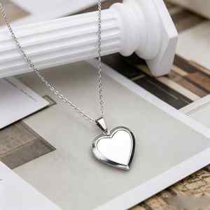 Ciondolo alla moda con <span class=keywords><strong>cuore</strong></span> rotondo intagliato, regalo di compleanno per la migliore amica - Product Image 5