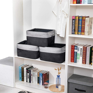 Atacado Dobrável Lona PE Plástico Retangular Armazenamento Cubo Caixas Cesta de Brinquedo Infantil Caixas Dobrável Prateleira Organizando Cesta - Product Image 6