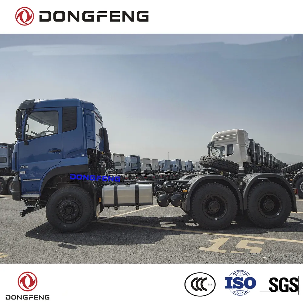 LKW Traktoren Kopf 6 X4 Diesel Anhänger Gebraucht Elektro Dongfeng Container Tonne Schlepptau Feng Günstige 4-Rad-Sattelzug maschinen Zum Verkauf