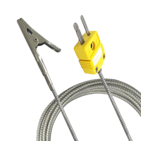 Sonde de capteur de thermomètre thermocouple de type K à pince crocodile