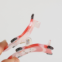 Accessoires de cheveux de Noël à motif animalier de dessin animé, pinces à cheveux élégantes en acétate de cellulose avec design en forme de griffe