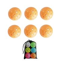 Vente directe d'usine, balles de pickleball colorées de 72 mm en PE texturé, approuvées par l'USAPA, pour enfants, pour l'intérieur et l'extérieur