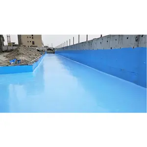Lokasi konstruksi semprotan tanah/atap, lapisan paving polyroa digunakan untuk tahan air