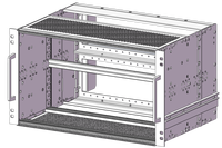 RDEKONO 6U 235MM EuropacPRO 19 "Subrack Kit pour fond de panier 19" 3U 6U CPCI Subrack 175mm/235mm/295mm/355mm Schroff Rittal Polyrack