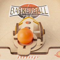 Juego de Mesa de Baloncesto de Madera Wincent, Juguete de Tiro Mecánico, Kit Educativo STEM, Regalo Deportivo de Escritorio