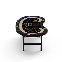 YH 94 pouces personnalisé Texas Hold'em Table de poker solide pieds pliants argent porte-gobelet haute qualité MDF/bois/métal/acier inoxydable