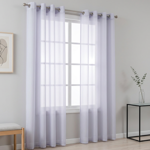 Tende Trasparenti All'Ingrosso Facili da Installare con Occhielli Colore <span class=keywords><strong>Lilla</strong></span> per Arredamento Casa - Product Image 1