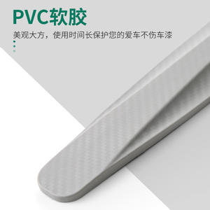 Protector de Borde de Puerta Anticolisión, PVC, Goma Suave, Sin Perforaciones, Protector de Puerta de Coche, Negro, Blanco, Rojo, Gris, Diseño Minimalista - Product Image 4