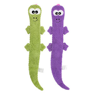 Giocattolo per Cani in Peluche Bicolore Simil-Pelle di Lucertola Non Impermeabile per Pulizia Denti Resistente ai Morsi con Suono - Product Image 4