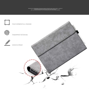 Étui de protection en cuir PU de luxe pour tablette <span class=keywords><strong>Microsoft</strong></span> Surface Pro 11 10 9 8 7 7+ 6 5 4 X et Surface Go 1 2 3 4, avec fonction support et rabat - Product Image 3