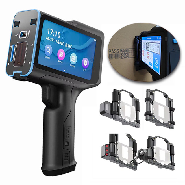 Smart Portable Handheld Inkjet Printer CE Certified 12.7mm Adjustable Height Text QR Code Barcode Marking for Bags & Cartons