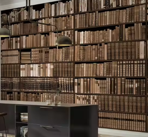 Nordic Style wasserdichte Bibliothek Bücherregal Tapete für Wohnkultur Modernes Design für Museums studie Krankenhaus Hintergrund dekoration - Product Image 2