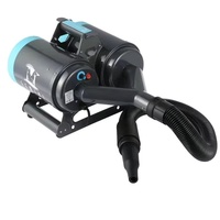 Sèche-cheveux professionnel pour animaux TD-900CG à double moteur parallèle, puissance de soufflage exceptionnelle, avec kit de suspension