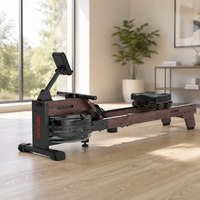 Rameur magnétique pliable Snode, silencieux, résistance réglable, écran LCD, équipement de cardio-training à faible impact pour tout le corps, à domicile