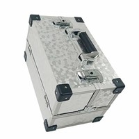 Boîte de rangement de maquillage professionnel Aluminummakeup bag Case Travel Cosmetic box case pour les femmes
