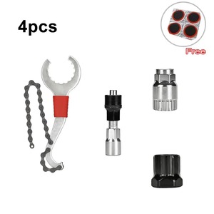 Kit d'outils pour vélo, outils de réparation de vélo professionnels avec clé de démontage de cassette, brise-chaîne, outil d'entretien - Product Image 6