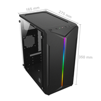 SNOWMAN usine Offre Spéciale PC châssis d'ordinateur boîtier de jeu lumière RVB avant M-ATX boîtier d'ordinateur mi tour armoire jeu boîtier Pc