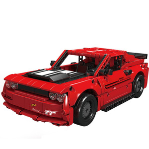 Mould King 15080 NO. Challenger <strong>Pull</strong> Back Car Technic Power Brick Series Building <strong>Blocks</strong> Car Toys for Boys - Product Image 1