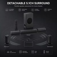 Samtronic 2025 Produk Baru Laris Manis OEM 5.1 Soundbar Nirkabel Sistem Suara Audio Nirkabel Soundbar TV Speaker Satelit untuk TV Rumah
