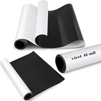 Feuille magnétique pour voiture, grand rouleau de panneau magnétique blanc vierge pour les portes de véhicules