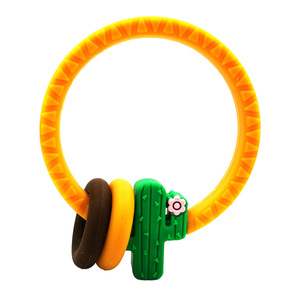 <span class=keywords><strong>Mordedor</strong></span> de Silicona de Grado Alimenticio para Bebés, No Tóxico, para Bebés de 0 a 12 Meses, con Logotipo Personalizado Disponible - Product Image 5