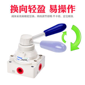 Válvula Neumática Manual de Tres Posiciones y Cuatro Vías 4HV210-08, Nuevo Filtro de Aire Industrial con Conexión Roscada - Product Image 3